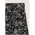 pantaloni corti in viscosa animalier con vita elasticizzata black zebra animalier donna xxs