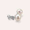 orecchini lobo gabrielle oro bianco perla d'acqua dolce collezione gabrielle oro bianco