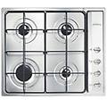 piano cottura gas 4 zone selezione inox (60cm) s64s