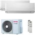 condizionatore seiya smart dual split 5000+5000 btu inverter a++ wifi unità esterna 3. 3 kw