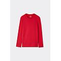 maglia a manica lunga in modal cashmere uomo rosso taglia s