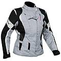 a-pro lady giacca moto donna impermeabile termica sfoderabile protezioni ce grigio xxl