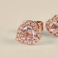 orecchini lobo jasmine oro rosa morganite diamante collezione jasmine oro rosa