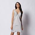 sottoveste in raso new primula / grigio perla / m grigio perla