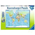 - puzzle xxl mappa del mondo 200 pz 49 x 36 cm 12890