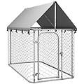 - gabbia per cani da esterno con tetto 200x100x150 cm