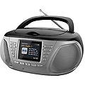 zt dc015 videogames stereo lettore cd con radio dab portatile display lcd mp3 boombox 33198 nero