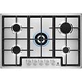 egs75362x piano cottura 5 fuochi a gas 75 cm superficie in acciaio colore inox