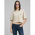 t-shirt cropped con taschino