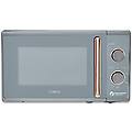 t24038rgg cavaletto microonde manuale con 5 livelli di potenza e timer 35 minuti 800w 20l grigio oro