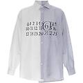 camicia asimmetrica 'numeric signature mm6'