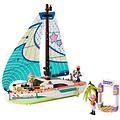 friends l'avventura in barca a vela di stephanie 41716 set da costruzione barca con vela flessibile
