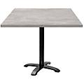 tavolo bazila quadrato 90x90x74 cm (lxlxh) piano tavolo grigio pietra struttura nero quadrata