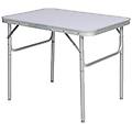 bakaji tavolino pieghevole con struttura in alluminio 75x55x60 ideale per campeggio