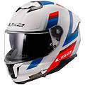 casco ff808 stream ii vintage bianco / blue / rosso rosso blu bianco xl