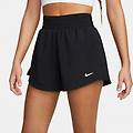nike. bermuda e pantaloncini da donna 2 in 1 dri-fit neri. pantaloncini ritiro gratis