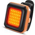 lampada di sicurezza led per bicicletta luce posteriore arancione / luce rossa