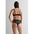 culotte brasiliana vita alta the art of lingerie donna nero taglia 5