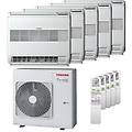 condizionatore console j2 penta split 9000+9000+9000+9000+9000 btu inverter a++ unità esterna