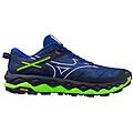 wave mujin 10 trail shoes black/blue/orange uomo