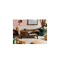 tavolino da salotto in legno di legno riciclato 120x60x53 multicolore laccato sixties #106
