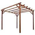 homegarden pergola impregnata in legno di pino per giardino m 3x3