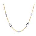collana donna oro bianco giallo gl101041