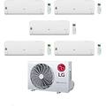 climatizzatore pentasplit libero smart 7+7+7+9+12 con mu5r30. u42 inverter r-32 wi-fi classe a++