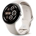 pixel watch 3 45mm bluetooth-wifi cassa in alluminio argento lucido cinturino sportivo grigio creta