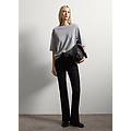 - jeans in cotone elasticizzato nero bootcut donna nero canna di fucile taglia 38