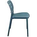 sedia in polipropilene impilabile cm 52 5 l x 44 p x 79 hdi color verde petrolio 44 x 79 x 52. 5 cm