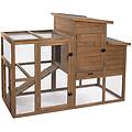 pollaio in legno ranch (espansione opzionale) pollaio con pollaio integrato l 156 x l 79 5 x h 116 3