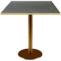 tavolo quadrato rome con bordi color ottone 70x70x75 cm (lxlxh) piano tavolo nero struttura ottone