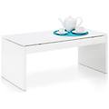 fores tavolo tavolino basso da salotto bianco lucido 001638bo