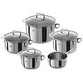 Zwilling Quadro Set Di Pentole 5 Pz 18 10 Acciaio Inossidabile