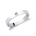 fede nuziale oro bianco con diamante fsd010bb