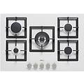 - piano cottura pgsp75168cs a gas 5 fuochi gas da 75 cm colore bianco