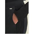 pantaloni donna in felpa modal con banda a trecce nero donna medium