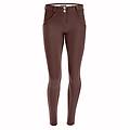 pantaloni push up wr. up superskinny cotone organico french roast donna large