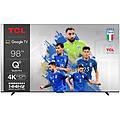 tv qled ultra hd 4k 98' 98c655 smart tv google tv 2024 titanio