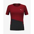 Salewa Puez Sport Dry W T Shirt Donna Red Black I40 D34