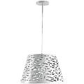 leroy merlin lampadario moderno ricky bianco paralume bianco e27
