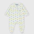 tutina in interlock da neonata bianco taglia 1m
