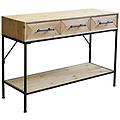 - consolle per ingresso in legno 106 x 76 di design moderno industrial cm 110 50 x 40 x 76 h