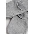 fantasmini in cotone con fascetta di silicone grip uomo grigio taglia 37-39