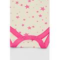 body bebè spalla larga in 100% cotone stampato rosa tamaño 6-9