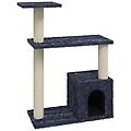 - albero per gatti con tiragraffi in sisal grigio scuro 70 cm