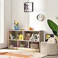 libreria a 5 cubi per bambini e organizer giocattoli scaffale legno con 5 scompartimenti per stanza