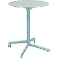 milanihome. it tavolo da giardino in metallo diametro 60 di design moderno ind verde menta 60 x 74 x