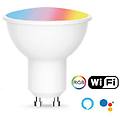 led riflettore gu10 5w rgbw tuya wifi 38°